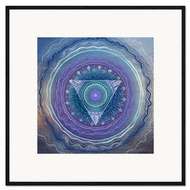 Plakat artystyczny premium w ramie Third eye chakra