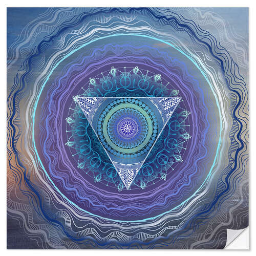 Naklejka na ścianę Third eye chakra