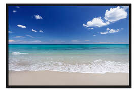 Gerahmter Kunstdruck Traumstrand, Apulien