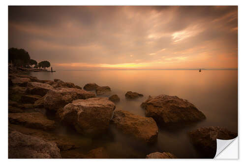 Autocolante decorativo Lake Garda Bardolino Sunset Italy