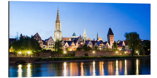 Aluminium print Skyline Ulm