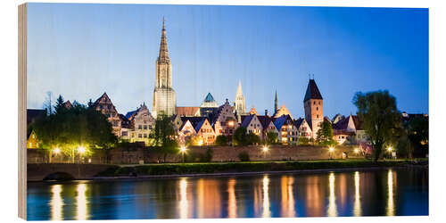 Holzbild Ulm an der Donau