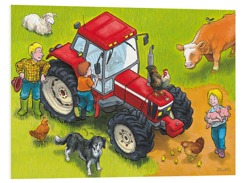 Foam board print Red Tractor