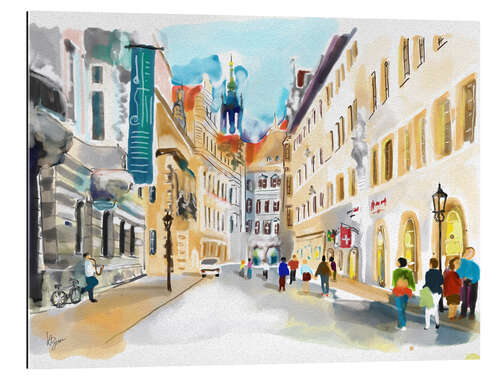 Galleriprint Dresden - Schlossstraße with Georgentor