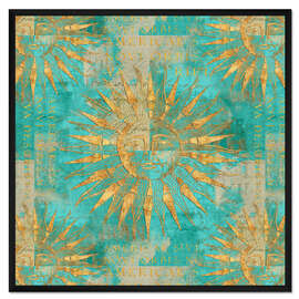 Gerahmter Kunstdruck Ancient Sun 1