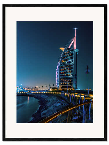 Ingelijste kunstdruk burj al arab
