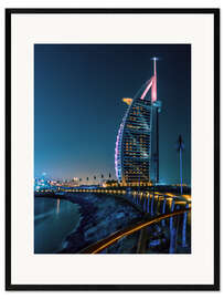 Impresión de arte enmarcada burj al arab