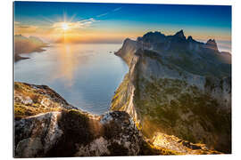 Gallery print View from Beautiful Segla Mountain, Senja, Norway