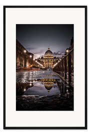Gerahmter Kunstdruck Petersdom Rom