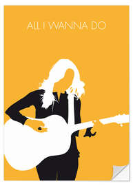 Sticker mural Sheryl Crow, All I wanna do