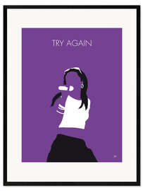 Ingelijste kunstdruk Aaliyah - Try Again