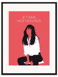 Gerahmter Kunstdruck Jane Birkin - Je T'aime... Moi Non Plus