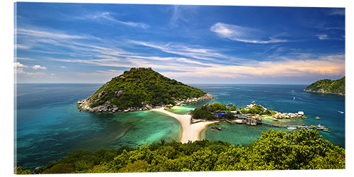 Stampa su vetro acrilico Koh tao, Thailand panoramic