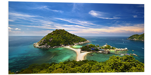 Quadro em PVC Koh tao, Thailand panoramic