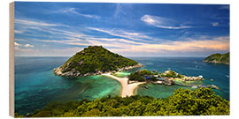 Hout print Koh tao, Thailand panoramic