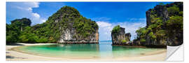 Vinilo para la pared thailand hong Iceland beach Panorama