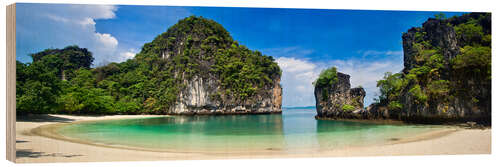 Tableau en bois Plage à Hong Islands en Thaïlande