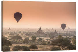 Canvas print Balloons over Bagan 