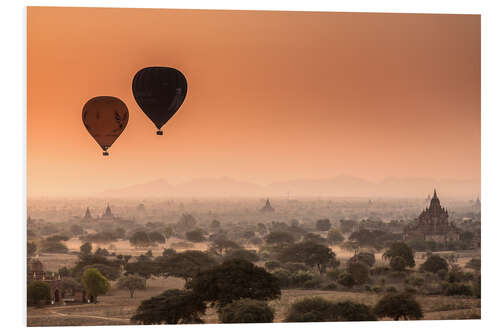 PVC-tavla Balloons over Bagan