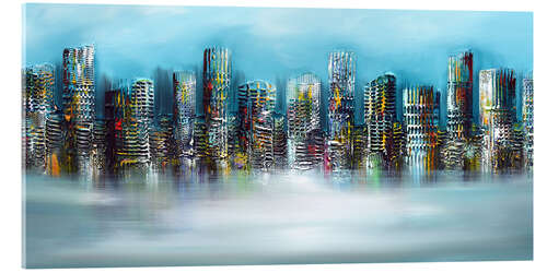 Acrylglas print Blue City