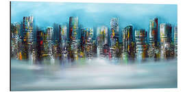 Aluminium print Blue City