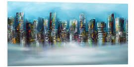 Foam board print Blue City