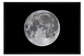 Gerahmter Kunstdruck Supermond  November 2016