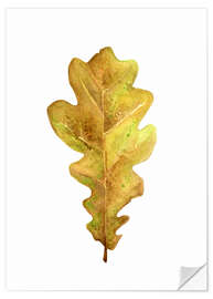 Selvklæbende plakat Oak Leaf