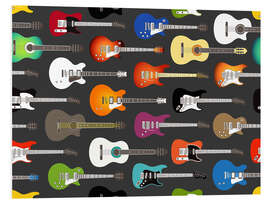 Foam board print Guitar Pattern