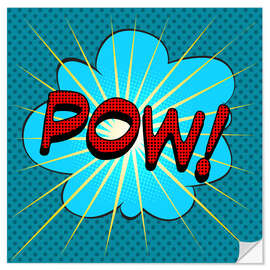 Sticker mural Pow !
