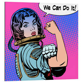 Magnettafel Astronautin