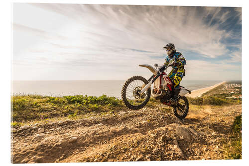 Quadro em acrílico Excursão em motocross