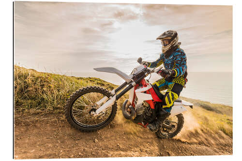 Gallery Print Enduro-Fahrer an der Küste