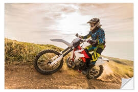 Sisustustarra Enduro rider on the coast