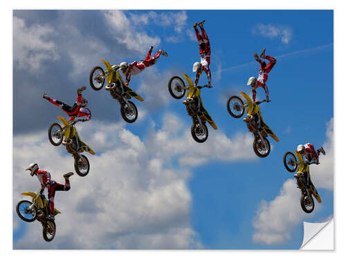 Sisustustarra Stunt Biker Freestyle