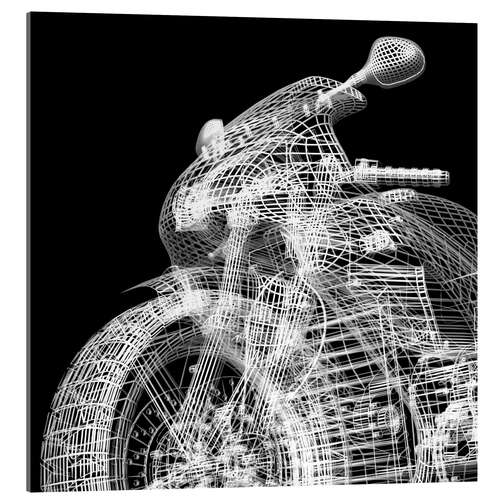 Acrylic print Motorcycle, 3d model