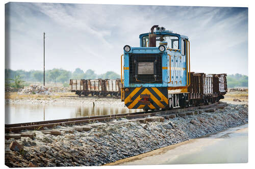 Canvas print Old freight train, India