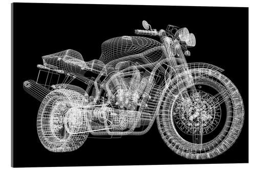 Acrylic print Motorcycle, 3d model