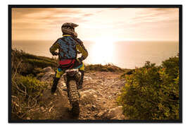 Gerahmter Kunstdruck Meine Enduro und ich