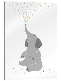 Gallery print Confetti elephant