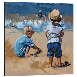 Magnettafel Kinder im Sand