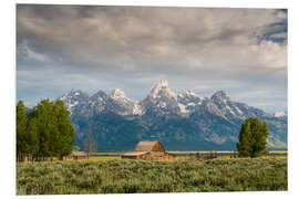 Print på skumplade Grand Teton