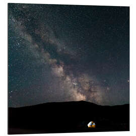 Magnettafel Camping unter der Milchstraße