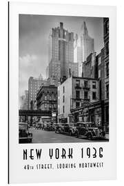 Alubild Historisches New York: Manhattan, 48th street, looking northwest