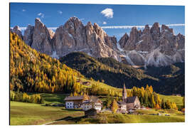 Alubild Villnösstal Südtirol Dolomiten