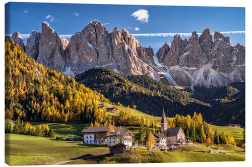 Canvas print Villnösstal Alto Adige