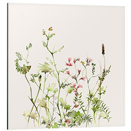 Tableau en aluminium Herbes sauvages