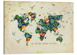 Magnettafel Not all who wander are lost