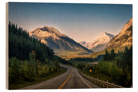 Wood print Kananaskis