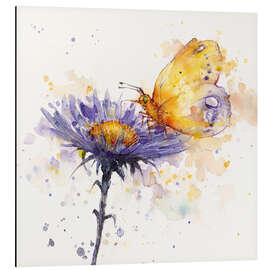 Magnettafel Schmetterling &amp; Blume